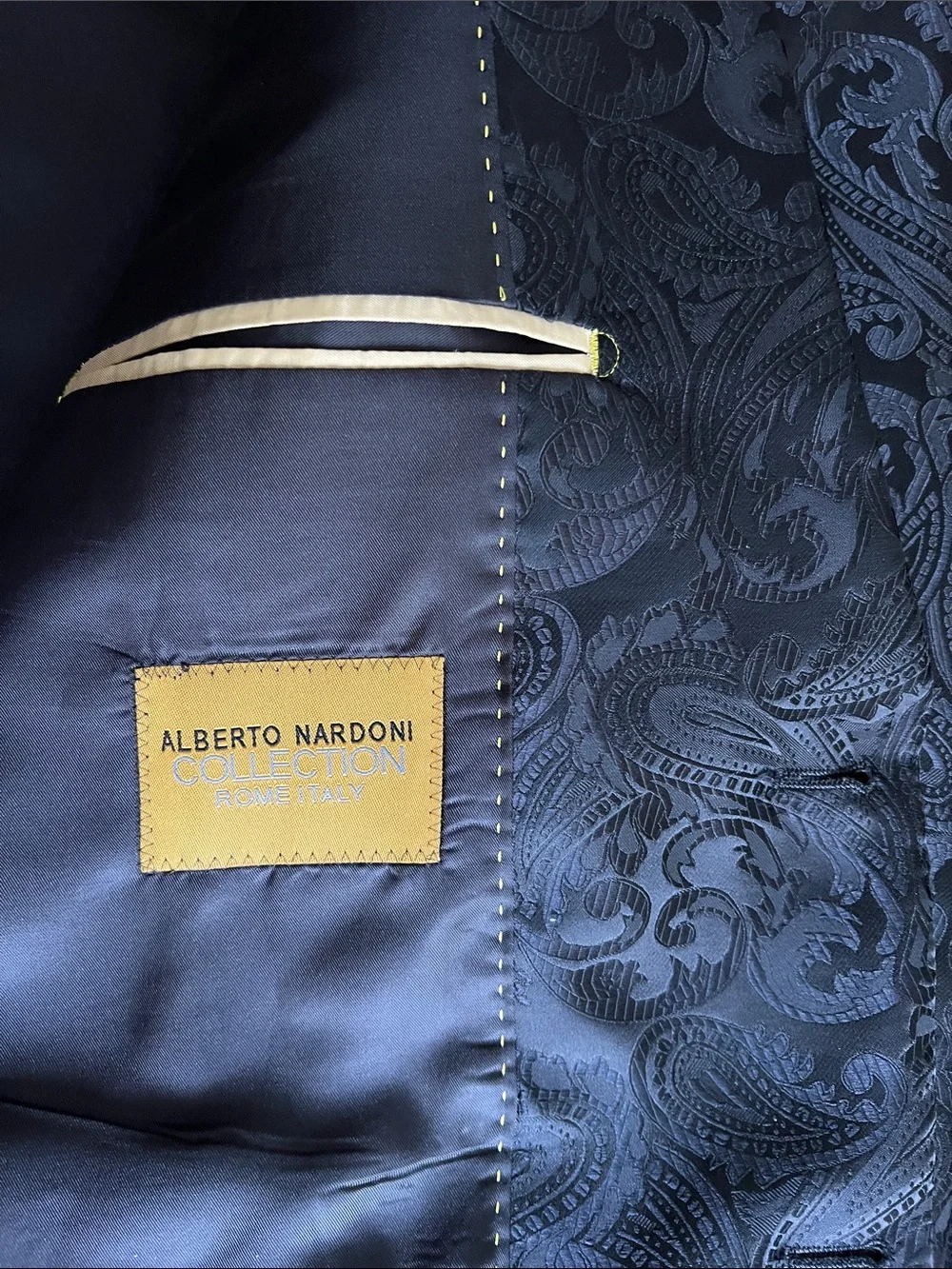 Italian Black Paisley Sport Coat